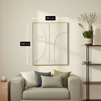 Mica Decorations Wanddecoratie  Beige