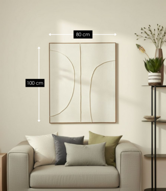 Wanddecoratie  Beige
