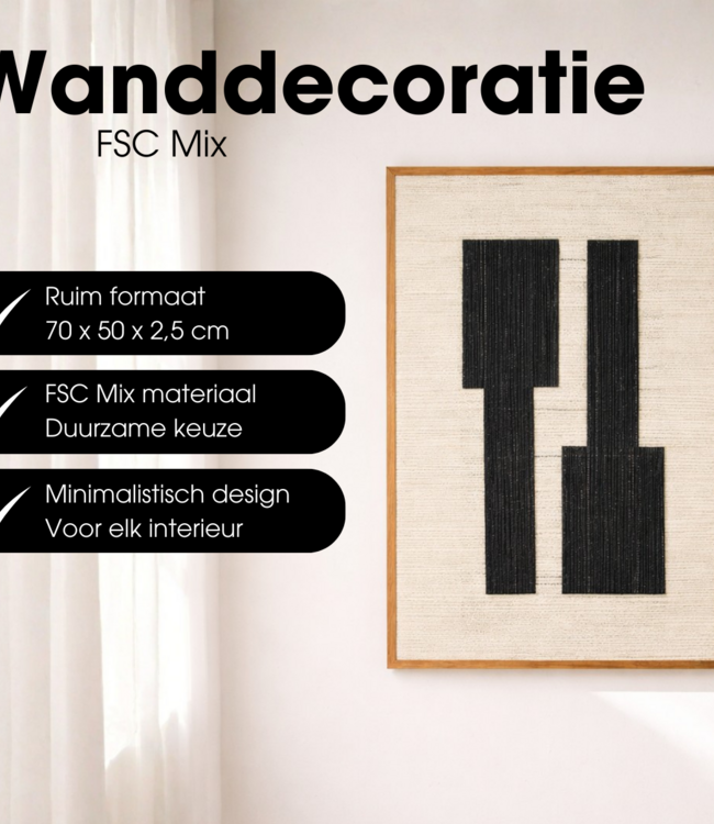 Wanddecoratie  Zwart