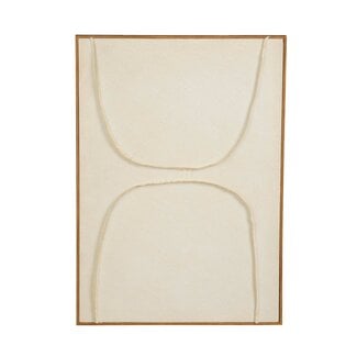 Mica Decorations Wall Art - Beige - L70 × W50 × H3.5 cm