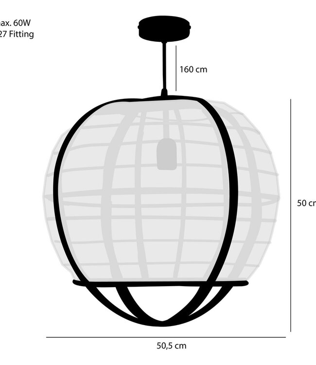 Hanglamp Pella Gebroken wit