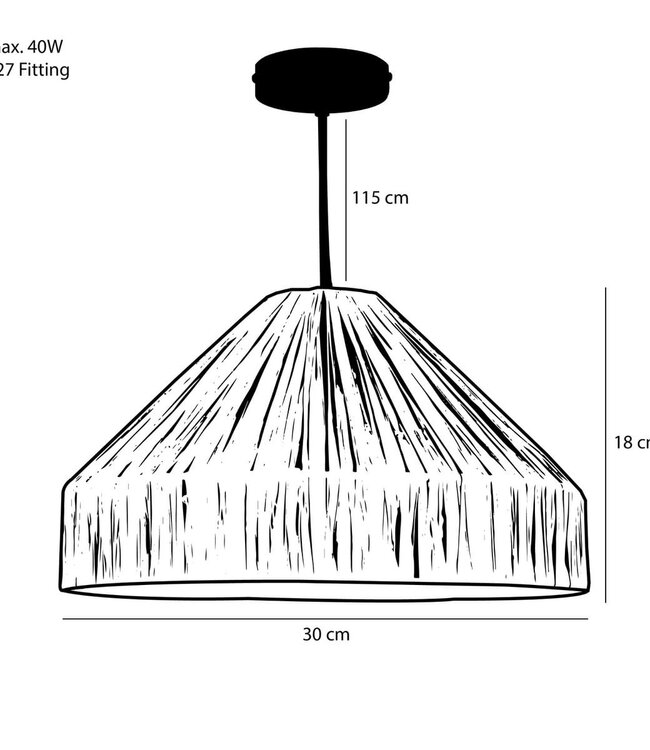 Hanglamp Elisa Lichtbruin