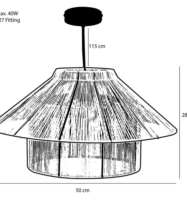 Hanglamp Elsa Lichtbruin