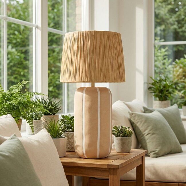Tafellamp  Beige