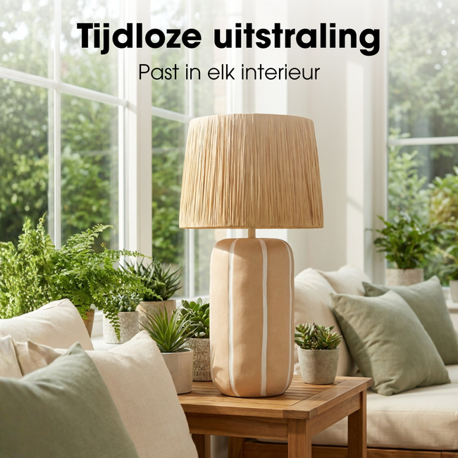 Tafellamp  Beige