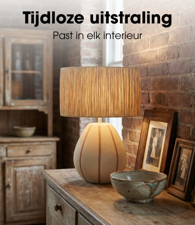Tafellamp  Beige