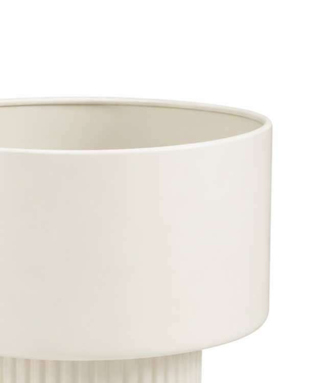 Bloempot binnen Lux Gebroken wit