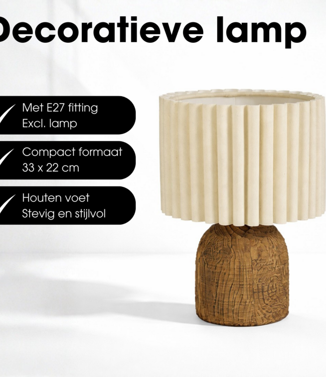 Tafellamp  Bruin