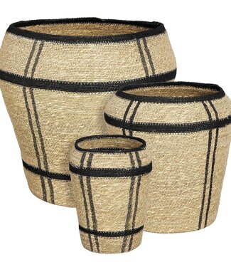 Opbergmand set  Lichtbruin