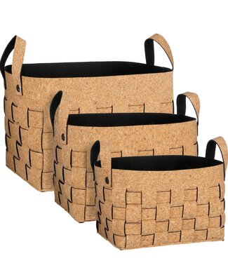 Mica Decorations Opbergmand set  Bruin