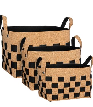 Mica Decorations Opbergmand set  Zwart