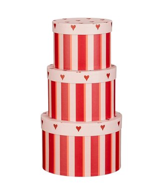 Mica Decorations Kerst opbergdozen set  Rood