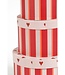 Kerst opbergdozen set  Rood