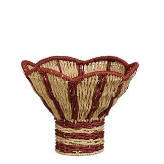 Mica Decorations Aufbewahrungskorb aus Papier - Hellbraun - H20 × Ø28 cm