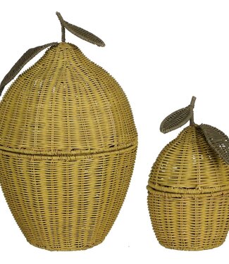 Mica Decorations Opbergmand set  Geel