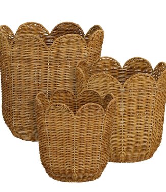 Mica Decorations Opbergmand set Eleta Lichtbruin