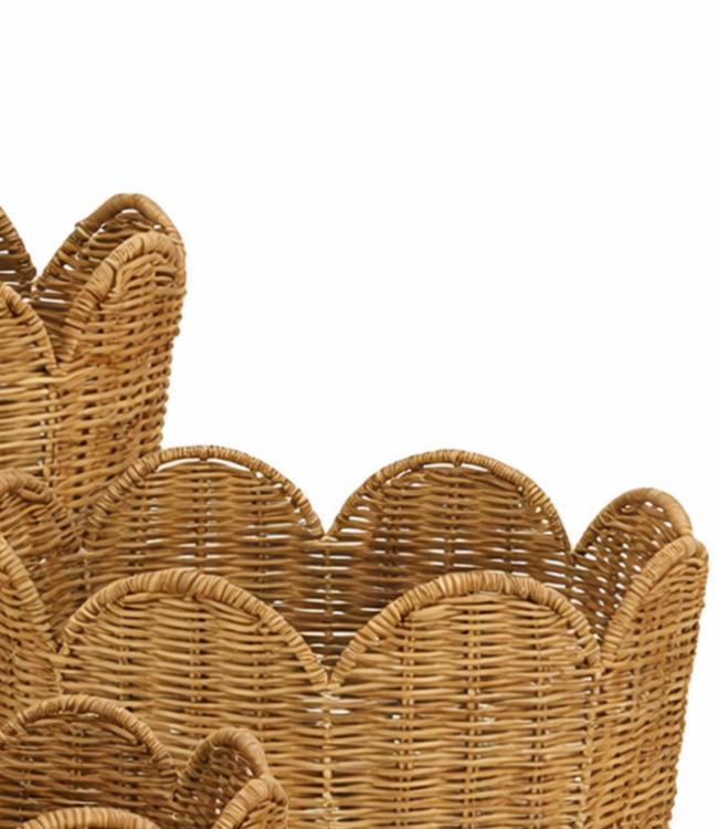 Opbergmand set Eleta Lichtbruin