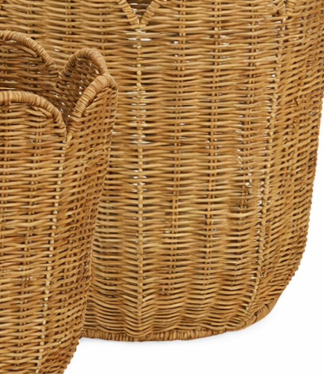 Opbergmand set Eleta Lichtbruin