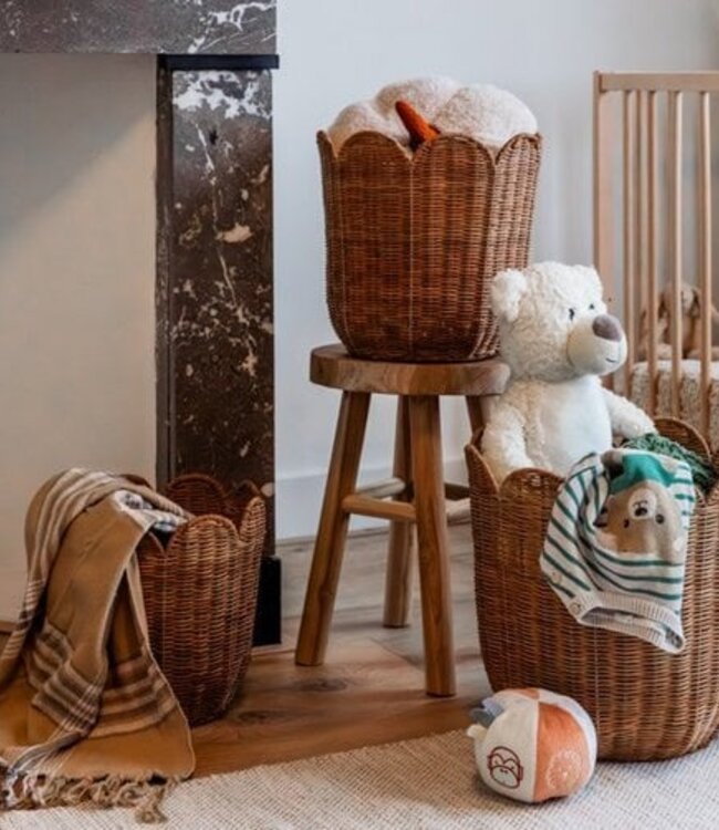 Opbergmand set Eleta Lichtbruin