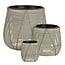 Mica Decorations Cancun Recycled Plastic Outdoor Plant Pot - White - H17 × Ø17 cm