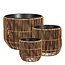 Mica Decorations Bloempot buiten Peta Donkerbruin
