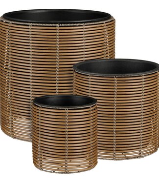 Mica Decorations Bloempot buiten Cesena Lichtbruin