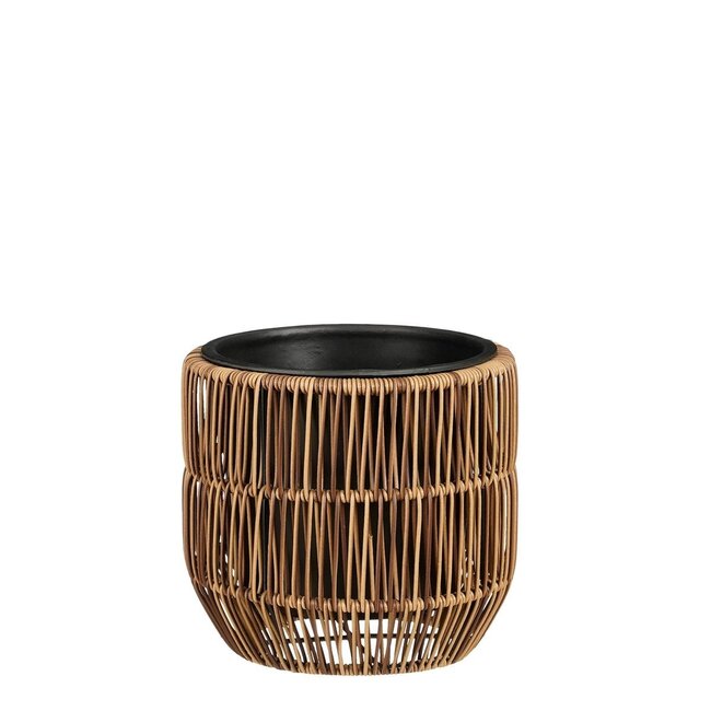 Mica Decorations Peta Blumentöpfe für draußen - Dunkelbraun - 3er-Set