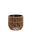 Mica Decorations Peta Outdoor Plant Pots - Dark Brown - Set of 3