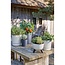 Mica Decorations Doppio Recycled Plastic Outdoor Planter - Beige - H20.5 cm