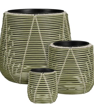 Bloempot buiten Cancun Lichtgroen