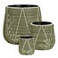 Mica Decorations Cancun Recycled Plastic Outdoor Plant Pot - Light Green - H17 × Ø17 cm