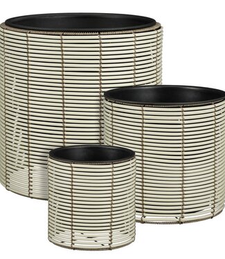 Mica Decorations Bloempot buiten Cesena Wit