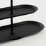 Mica Decorations Rama Metal Tiered Serving Stand - Black - 3 Tiers - L48 × W20 × H55 cm
