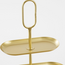 Mica Decorations Rama Metal Tiered Serving Stand - Gold - 3 Tiers - L48 × W20 × H55 cm