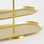 Mica Decorations Rama Metal Tiered Serving Stand - Gold - 3 Tiers - L48 × W20 × H55 cm
