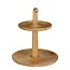 Mica Decorations Caden Tiered Serving Stand - Brown - H36 cm