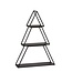 Mica Decorations Weihnachts-Dekoetagere - Schwarz - 3-stöckig - L50 × B14 × H71 cm