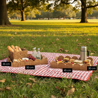 Mica Decorations Dienblad Eleta Lichtbruin