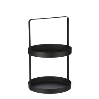 Mica Decorations Tiered Serving Stand - Black - 2 Tiers