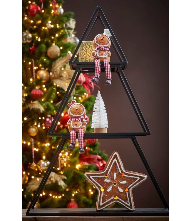 Kerst etagère  Zwart