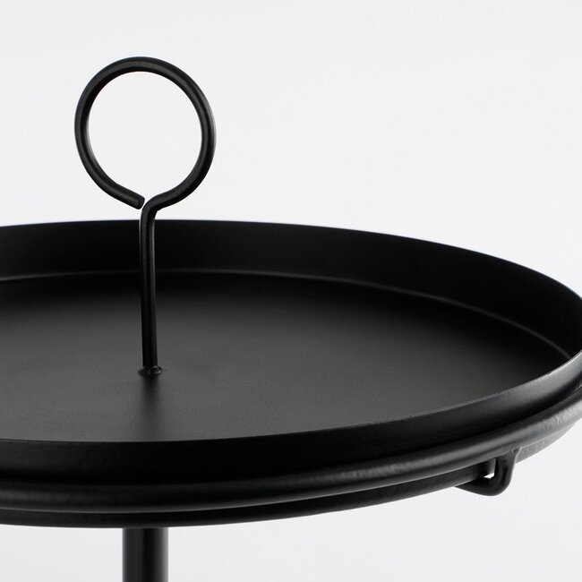Mica Decorations Aston Serving Tray - Black - H30 cm