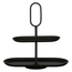 Mica Decorations Rama Etagere aus Metall - Schwarz - 2-stöckig - L38 × B17 × H36 cm