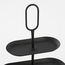 Mica Decorations Rama Metal Tiered Serving Stand - Black - 2 Tiers - L38 × W17 × H36 cm