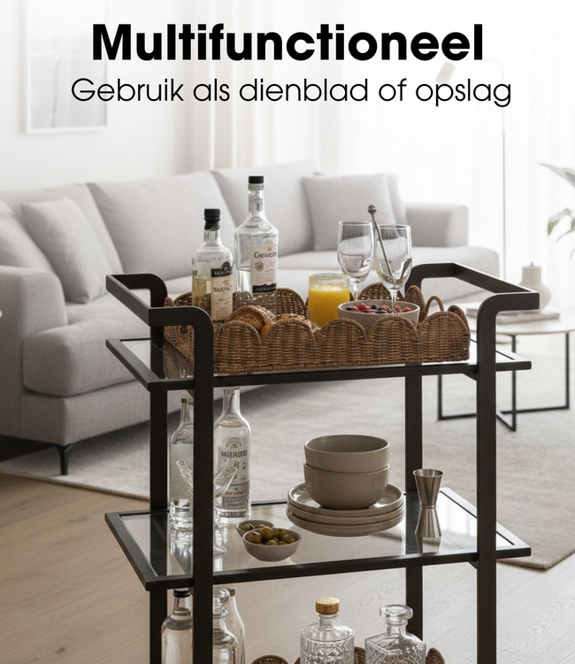 Dienblad Eleta Lichtbruin