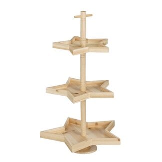 Mica Decorations Christmas Display Stand - Brown - L30 × W29 × H52 cm