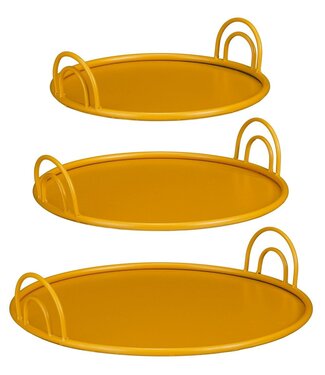 Mica Decorations Dienblad Geel Geel