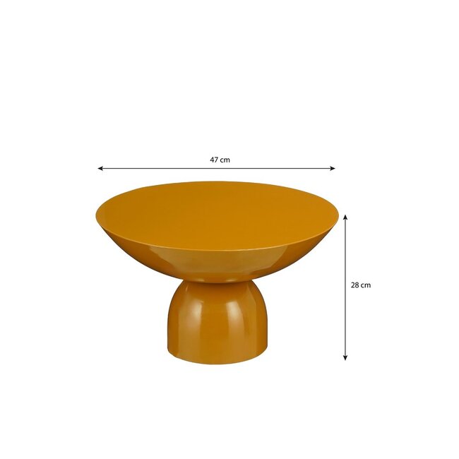 Mica Decorations Celise Beistelltisch - Braun - H28 cm