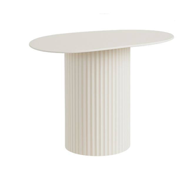 Mica Decorations Lux Beistelltische aus Eisen - Gebrochenes Weiß - 3er-Set