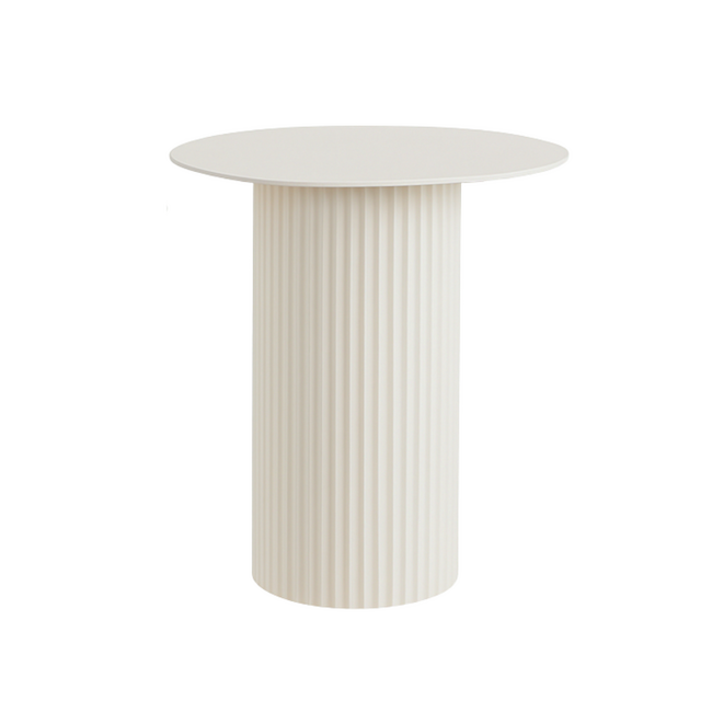 Mica Decorations Lux Iron Side Tables - Off-White - Set of 3