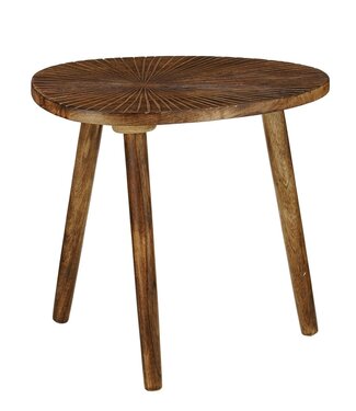 Bijzettafel Pomante Donkerbruin